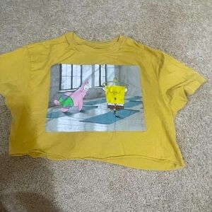 Cropped SpongeBob shirt selling cause I don’t wear it